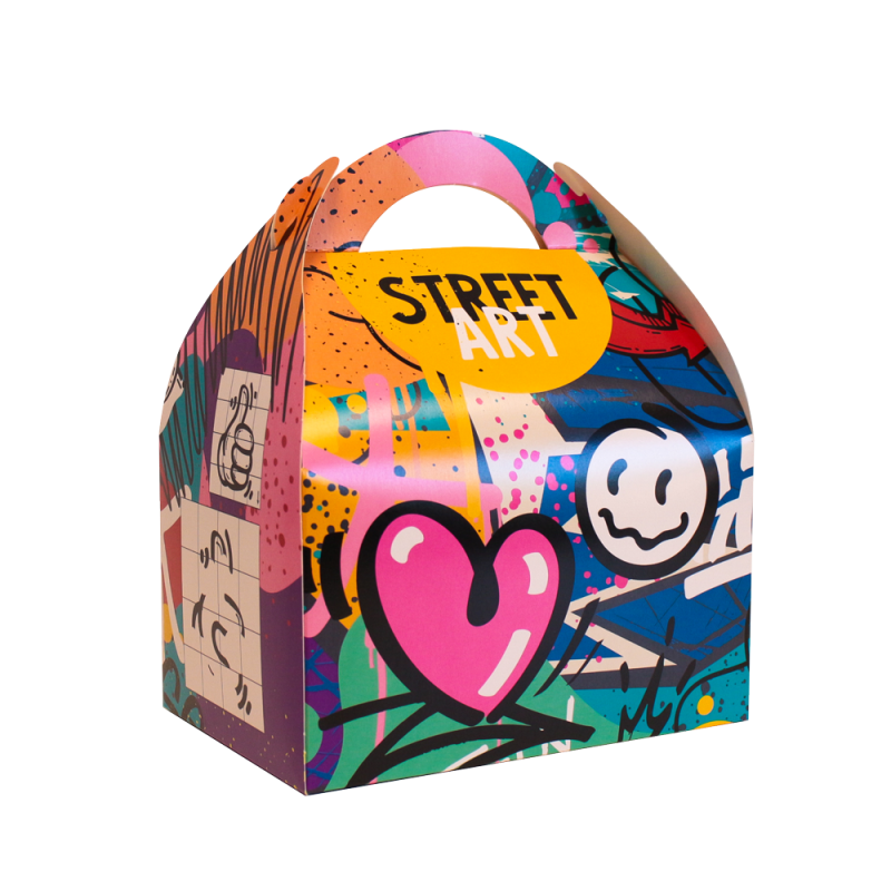 box street art menu enfant - restaurante caixa grande