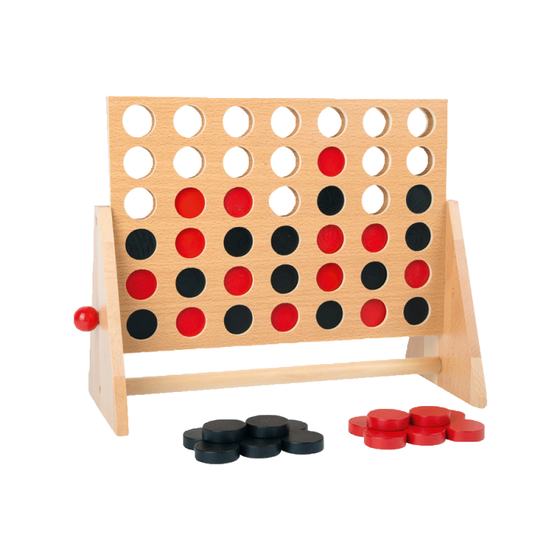 Puissance 4 en bois - Children's board game CHR