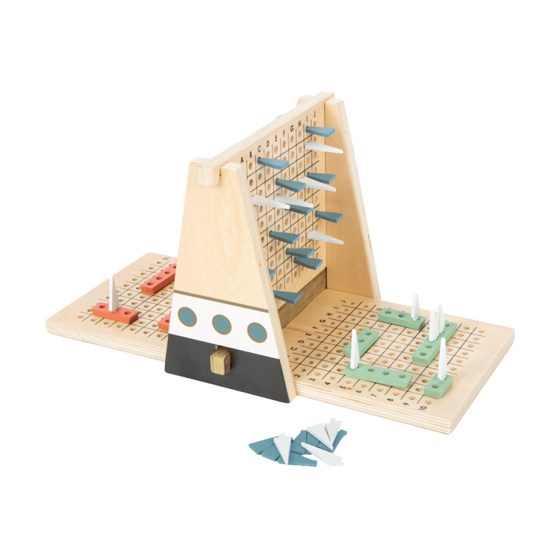 gioco di battaglia navale in legno per bambini