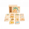 Juego de memoria safari de madera