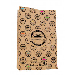 Pacote de menu infantil kraft estilo Nova Iorque