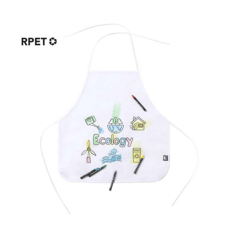 avental para colorir para crianças - produto de puericultura RPET