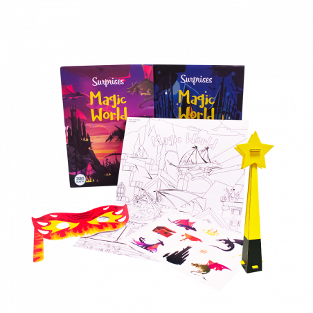 pacchetto sorpresa mondo magico - gioco a sorpresa per il menu dei bambini