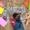 Poster da colorare in stile manga - Regalo per il menu dei bambini