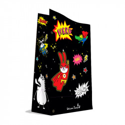 sachet menu enfant Super Heros - Emballage repas menu enfant