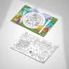 Conjunto para colorir para crianças tema desporto restaurante