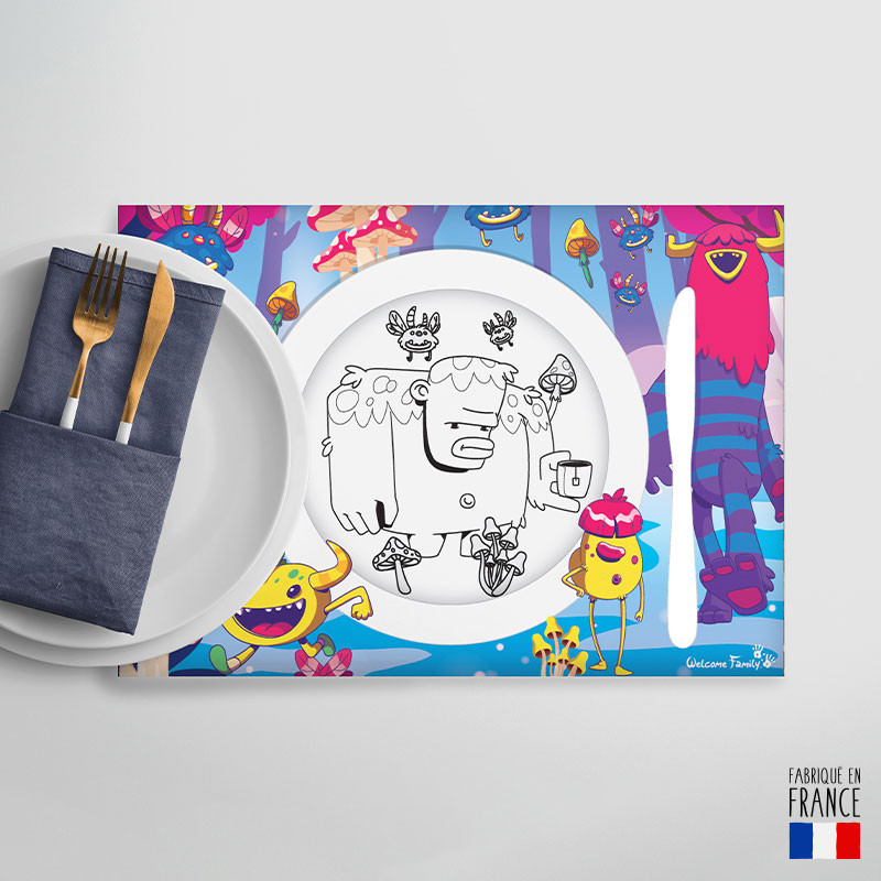 juego de mesa monstruos para colorear - colorear comidas de restaurante