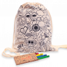 Borsa gioco da colorare per bambini - borsa di cotone