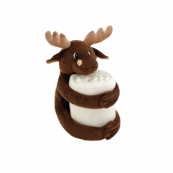Peluche avec couverture polaire Renne