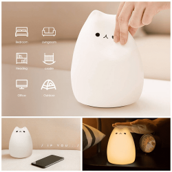 Cat nightlight - Children's bedroom accessories for hotels, campsites, vacation clubs