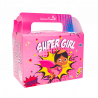 boite menu enfant super girl - lancheira cor-de-rosa para crianças