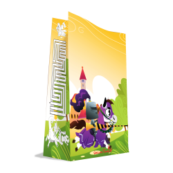 sachet pour le lunch des enfants - sachet chevalier à destination des CHR