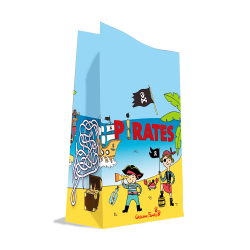 saco para menu infantil pirata - embalagem para menu infantil