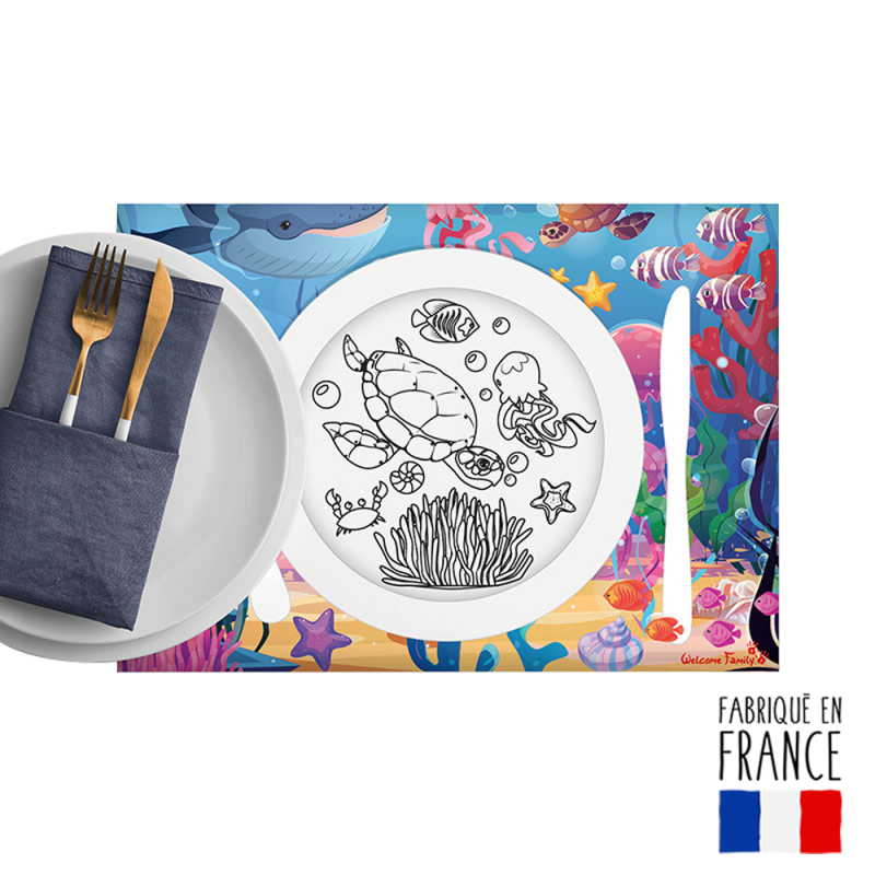 manteles individuales infantiles para restaurantes