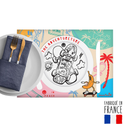 Set de table à colorier sur le thème du Skate Set de table à colorier sur le thème du Skate