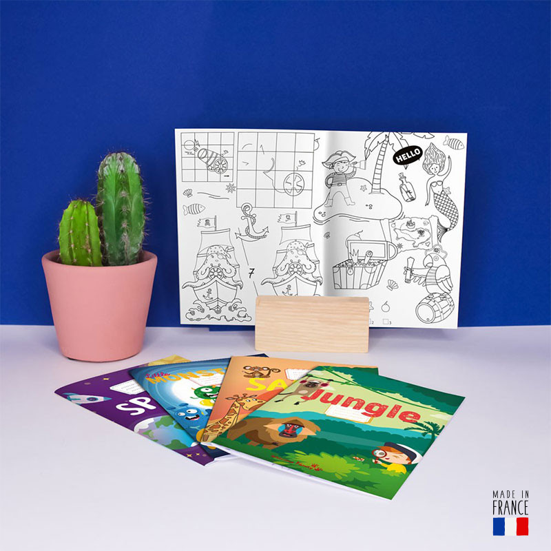 Mixed coloring books, children's menu game