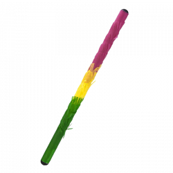 Multicolored pinata stick