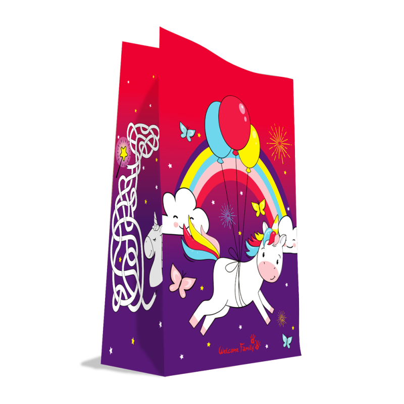 sachet kit enfant licorne - emballage kraft pour CHRs