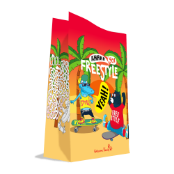 saco para menus infantis skate - embalagens para refeições infantis