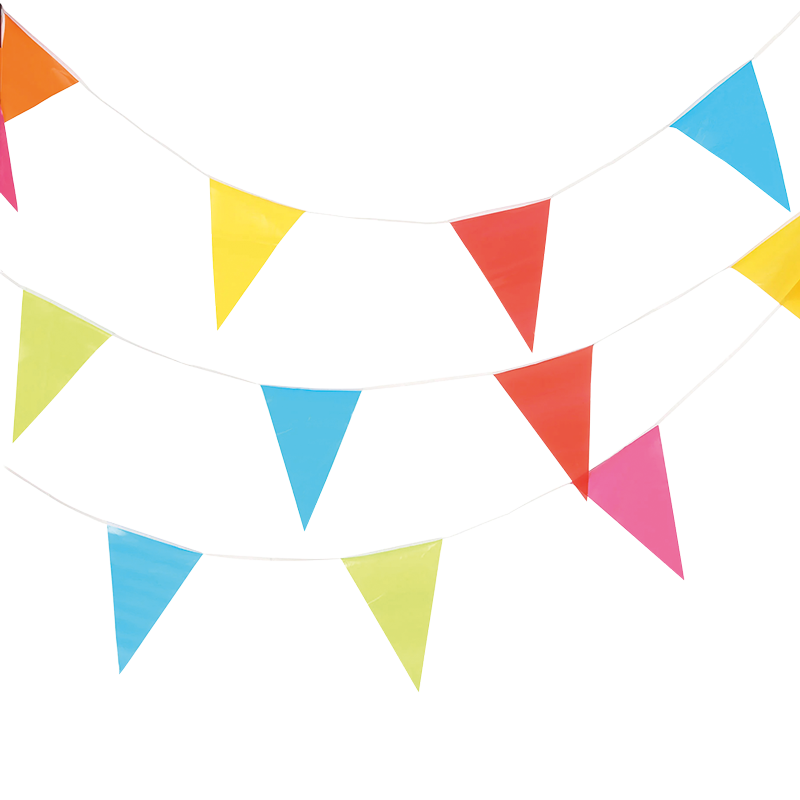 guirnalda multicolor de cumpleaños