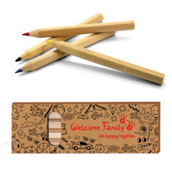 Children's products: set of coloring books and pencils