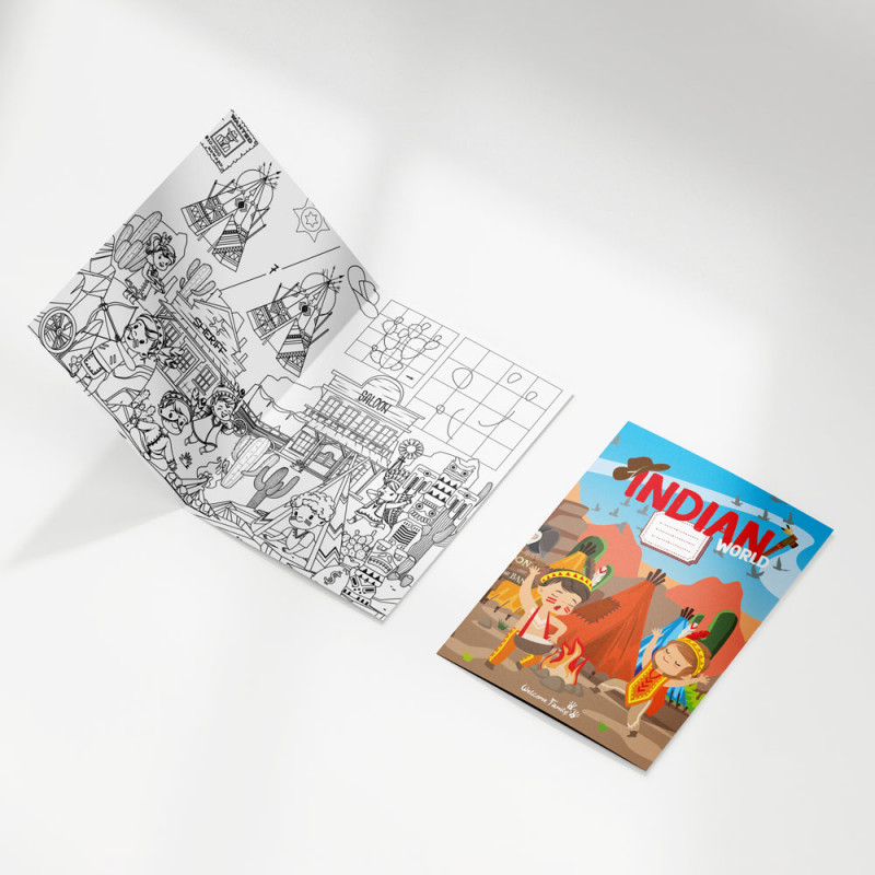 Livros de colorir para hotéis temáticos indianos