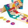 Tablero de juego Tricoder con fichas de fruta - juego de menú infantil