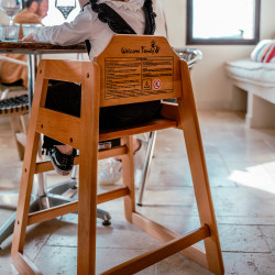 Chaise haute enfant pour restaurant, cafétéria, collectivité, camping