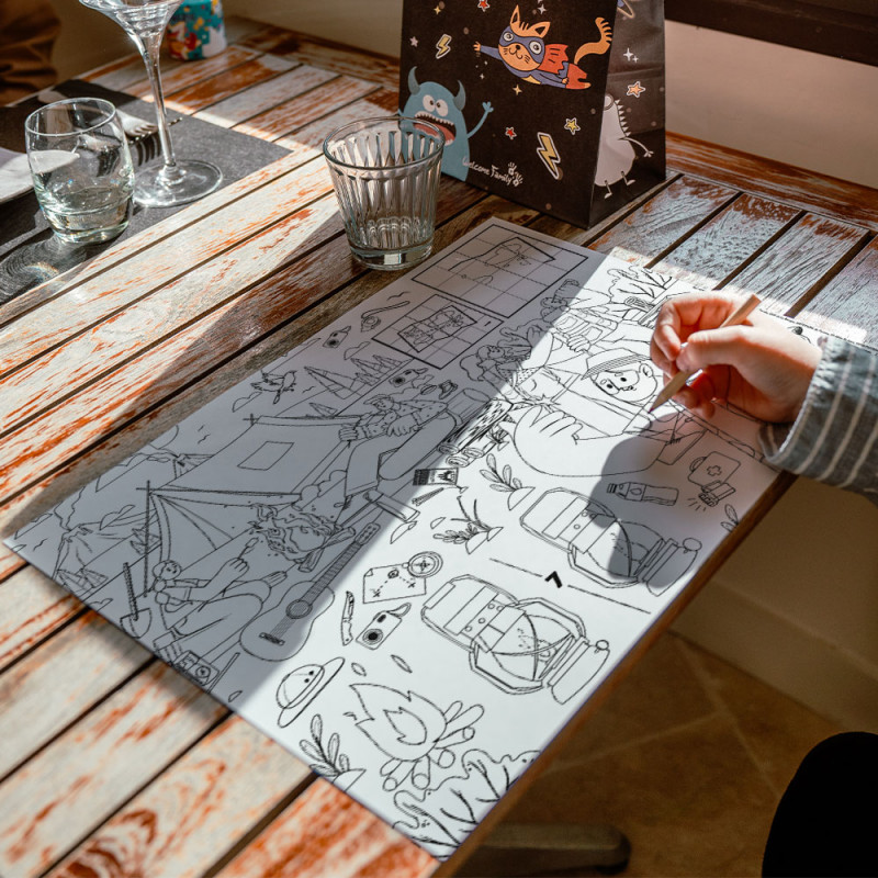 Mapeira de restaurante - Mapeira com alça em papel offset