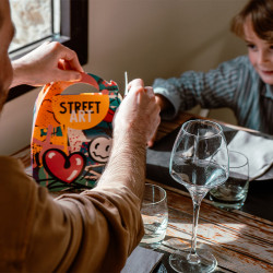 boîte menu enfant modele street art lunchbox restaurant