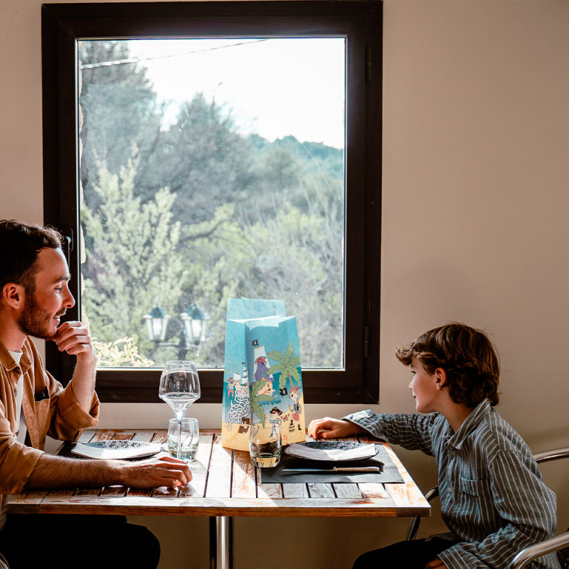 borsa per il pranzo dei pirati per bambini