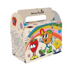 lunchbox Menübox für Kinder - Kindermahlzeit Box buntes Modell