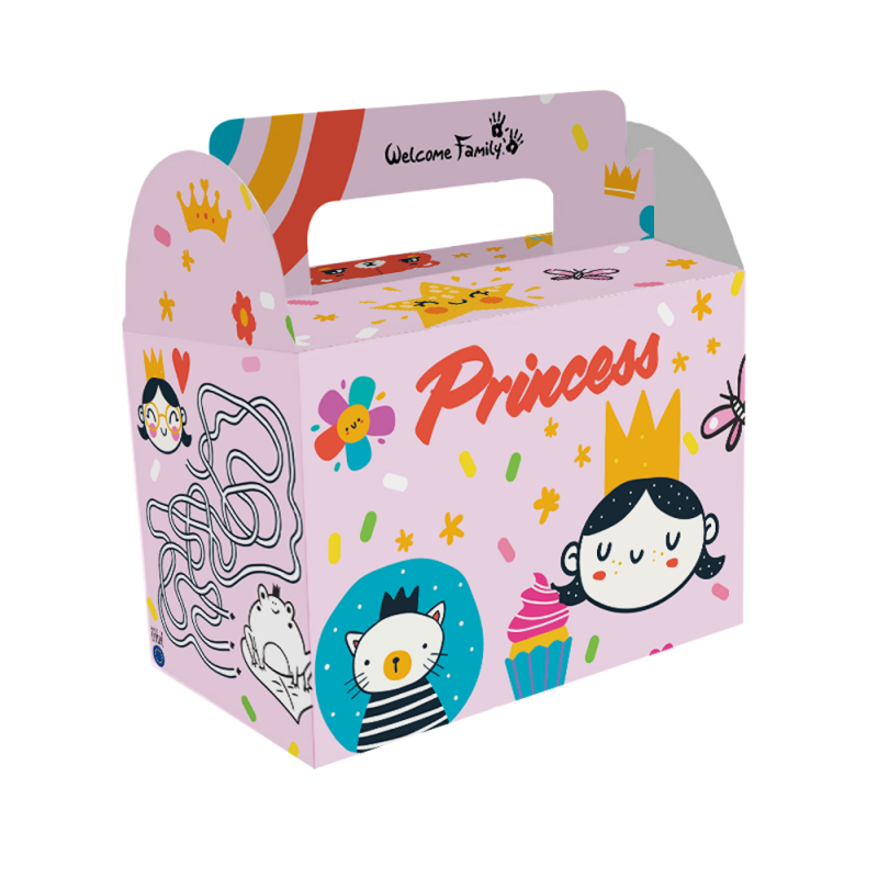 menú infantil caja princesa
