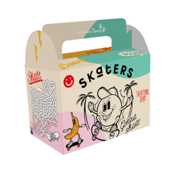 caja de menú infantil Skateboard