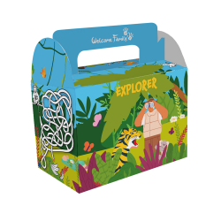 caixa de menu infantil tema Explorer
