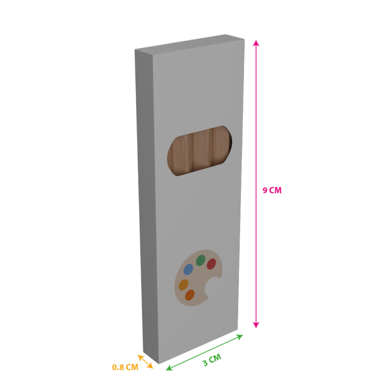 caja de lápices de colores para personalizar