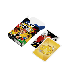 1 2 3 goal, card game for children's menus