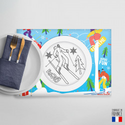 Set aus Tischsets zum Ausmalen und Stiften - Überraschungsgeschenk Kindermenü