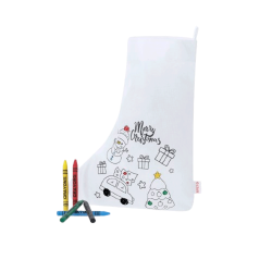 Meias de Natal para colorir - Prenda de Natal para crianças Meias de Natal para colorir - Prenda de Natal para crianças