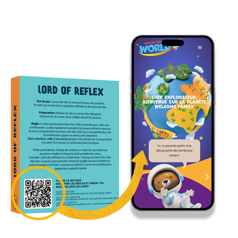 gioco qrcode - lord of reflex 3 dadi e 35 carte