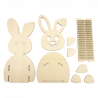 Prémio de Páscoa para crianças - Conjunto de cestos DIY com coelhos