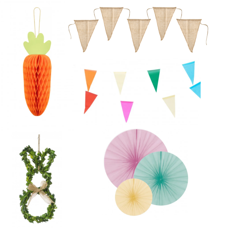 Kit de decoração de Páscoa para crianças Restaurante Hotel