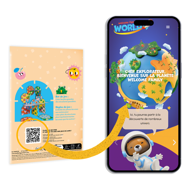 Surprise children's menu game - ArchiKids jeu construction