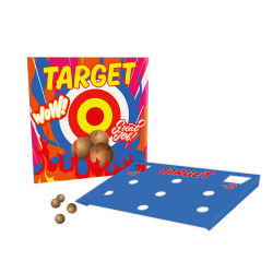 Jeu Target pour enfants - cibles colorées et billes en bois