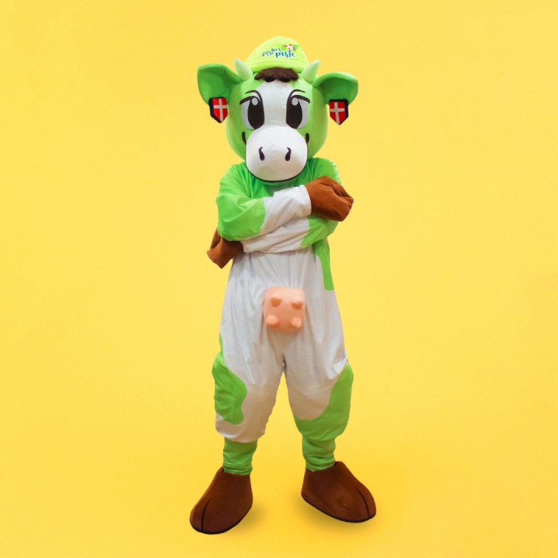 disfraz de mascota vaca gigante