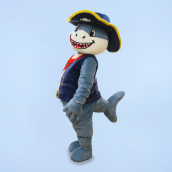 riesiges Maskottchen in Form eines Hais