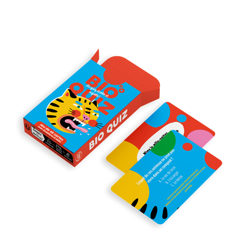 Bio Quiz jeu pour les menus enfants ou en cadeau surprise - Jeu CHR