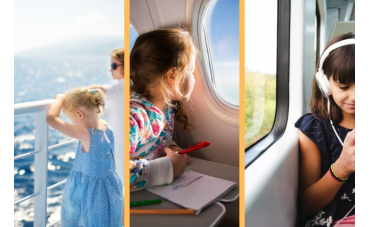 How to keep kids busy on trains, planes and boats?
