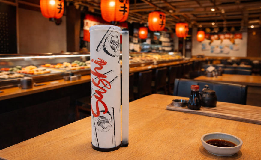 El tubo de sushi, el nuevo envase